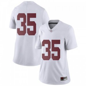 Women's Alabama Crimson Tide #35 De'Marquise Lockridge White Limited NCAA College Football Jersey 2403JERC5